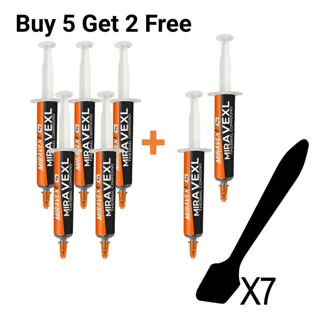 MIRAVEXL 8g Non-Conductive Thermal Paste Safe Cooling Heatsink Compound For CPU GPU PC Console Repair & Heat Dissipation + Tools
