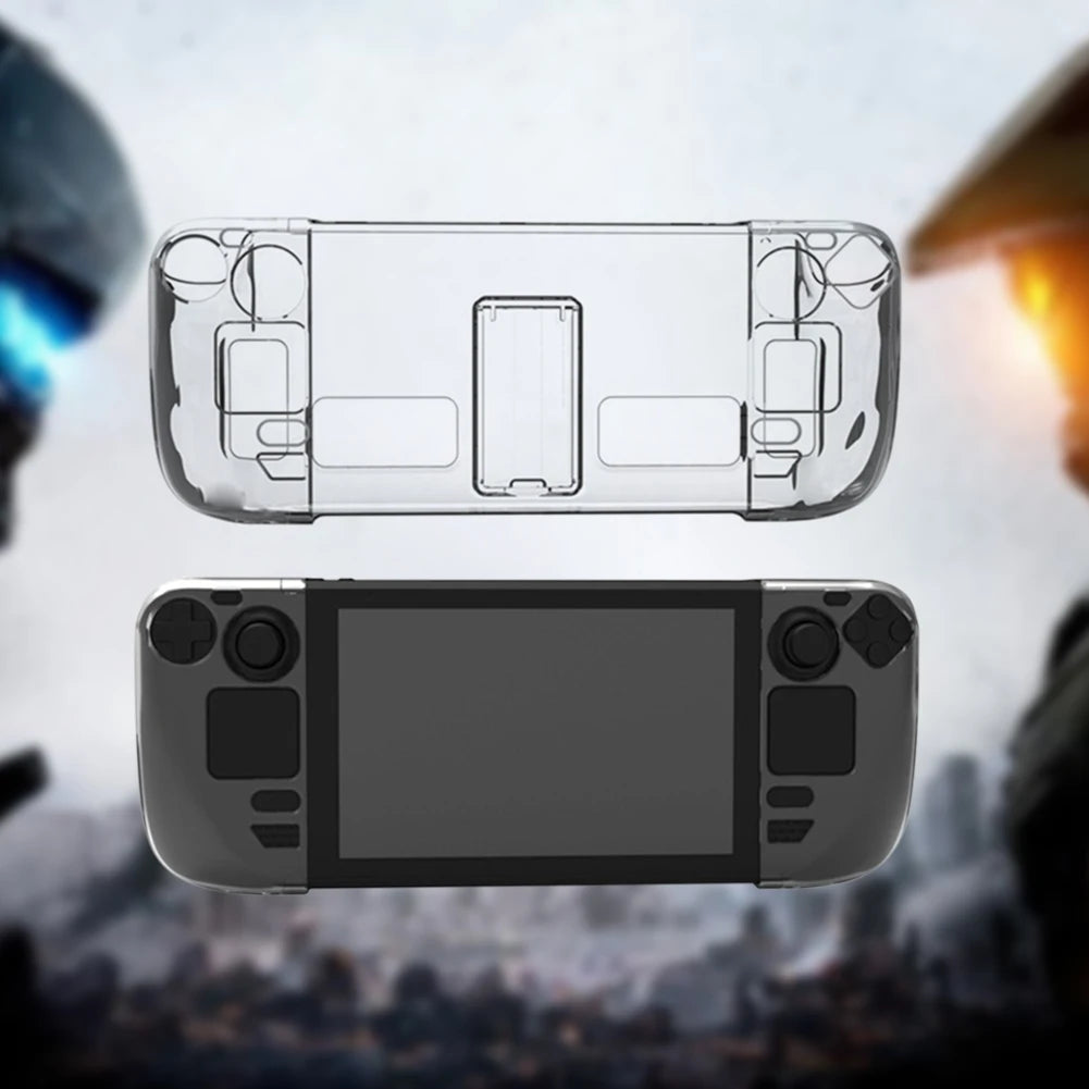 Clear PC Game Console Protective Case with Bracket Split Pro