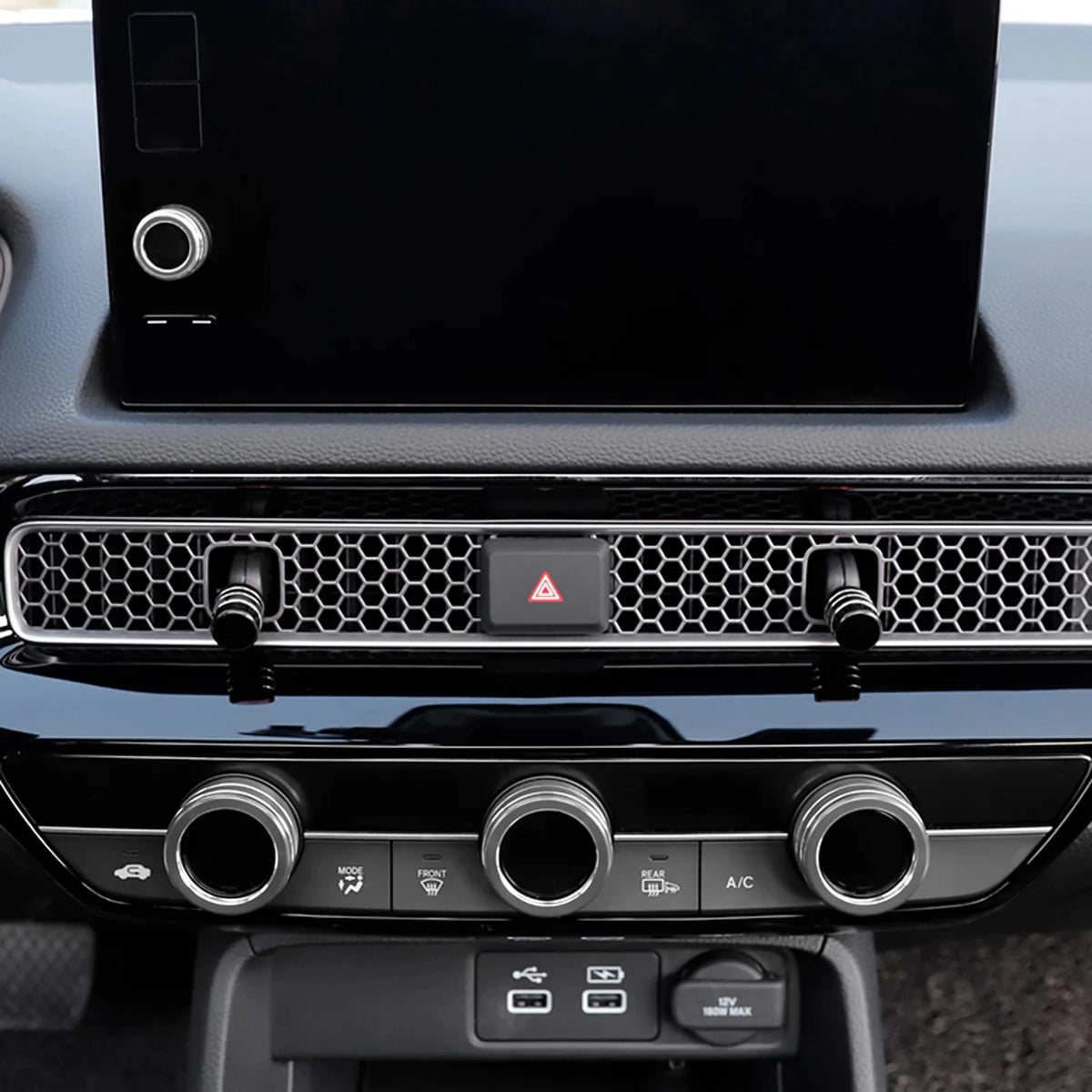 4pcs Black Center Console Air Vent AC Outlet Switch Knob But
