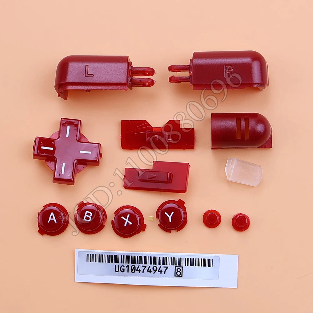 1Set Replacement A B X Y L R D Pad Cross Button Full Button Set For DS Lite NDSL Buttons For DS Lite For NDSL Console