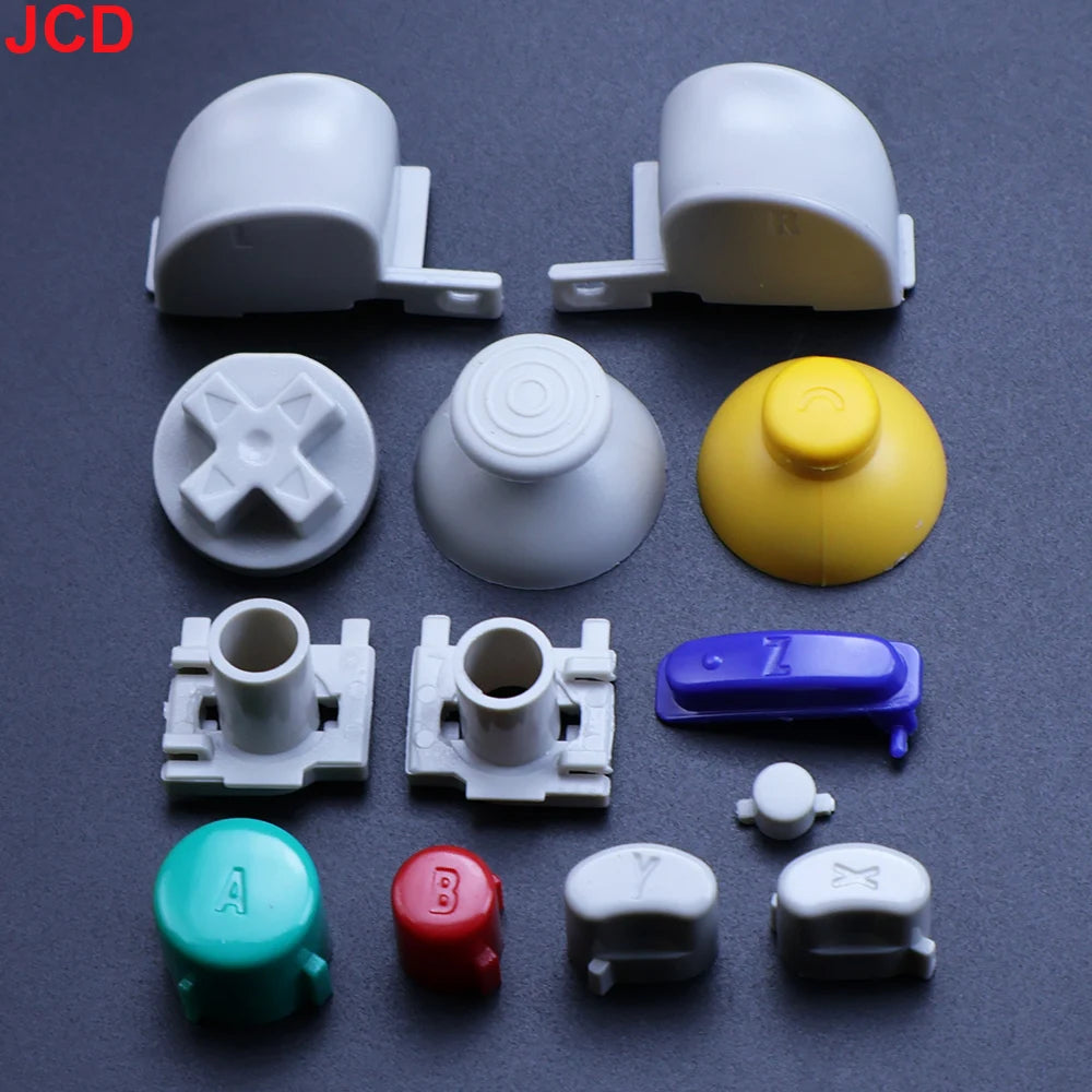 JCD Full Set Button For GameCube NGC Gamepad Power ON OFF Ke