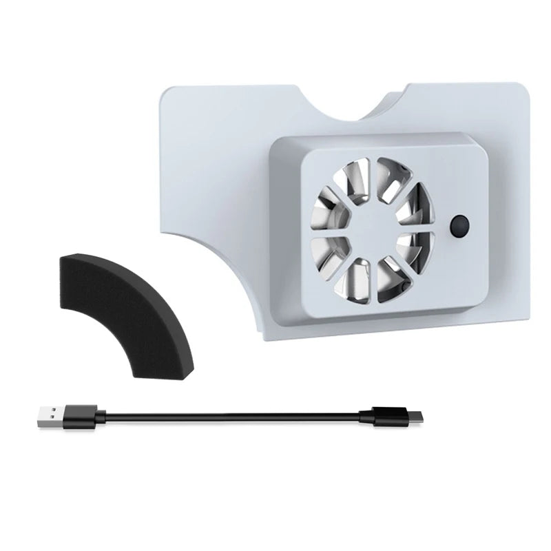 Dock cooling fan for switch/ oled original stand game console dock cooler with led usb fan for switch accessor