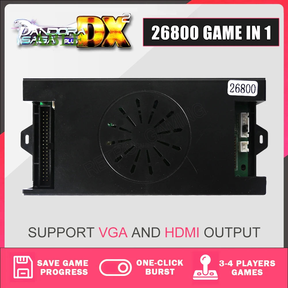 26800 in 1 Pandora Saga Box DX2 Plus DIY Kit 8 Way Joystick 