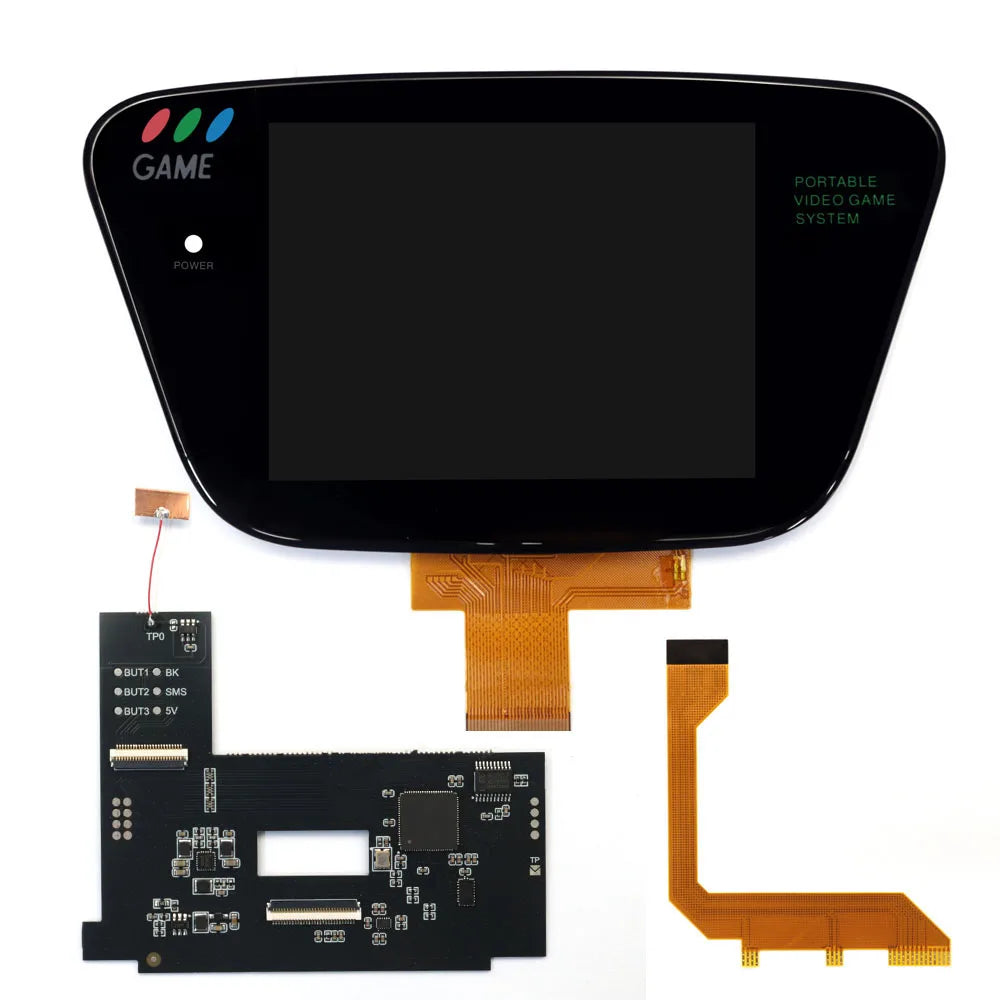 Rechargeable Dual Battery Laminated 3.5 640x480 HD Backlight Retro Pixel IPS LCD Kit for SEGA Game Gear and SEGA GG Console