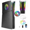 Faceplate with RGB Light Strip for PS5 Slim Cooling Vents LE
