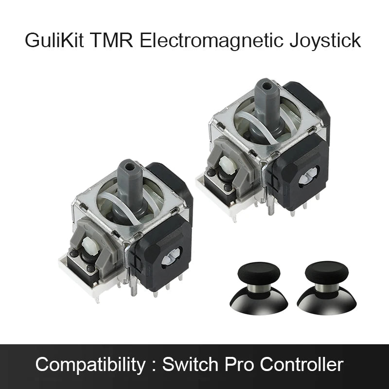 GuliKit NS51 TMR Joystick with Stick Cap for PS4 PS5/PS5 Edge Switch Pro Xbox Series Controller Game Accessories Repair