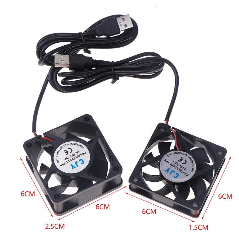 1PC PC Computer Case Cooler 60mm USB Fan 5V Brushless Coolin