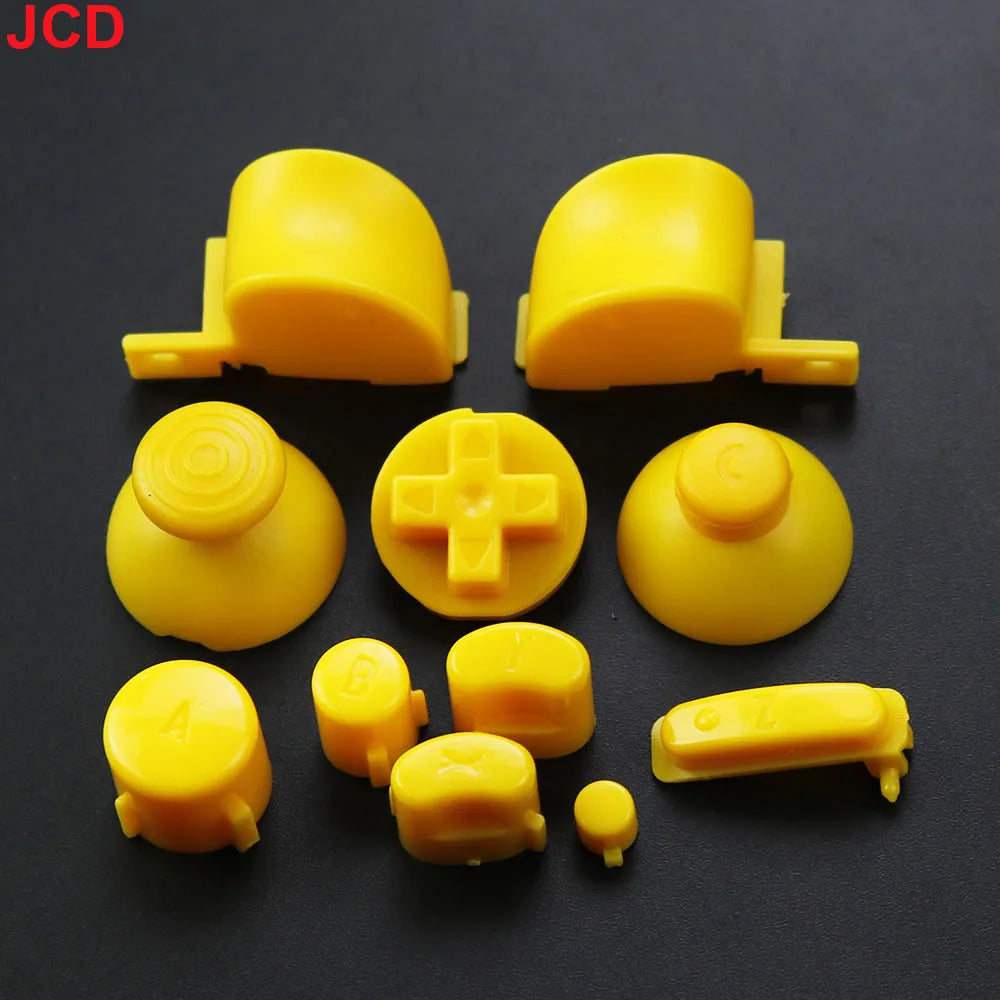 JCD 1Set Full Set L R ABXY Z Keypads Buttons With 3D Thumbsticks Caps For GameCube For NGC D Pads Power ON OFF Buttons Replace
