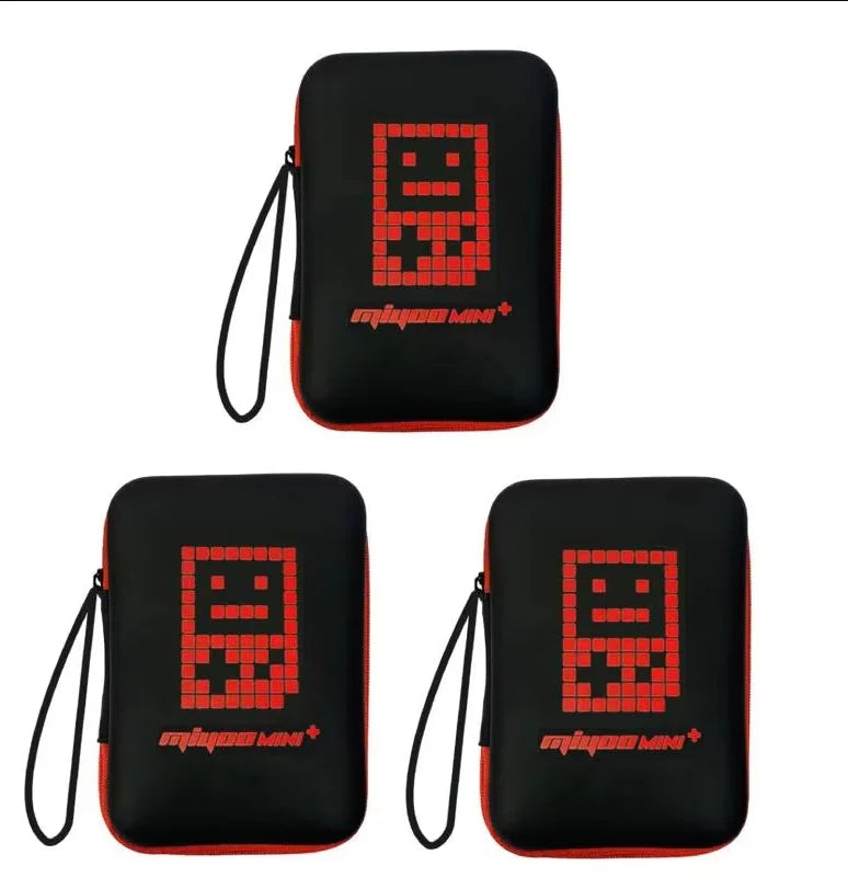 EVA Carrying Case Wear-resistant Game Console Pouch Case Shockproof With Lanyard Lightweight for Miyoo Mini Plus RG35XX