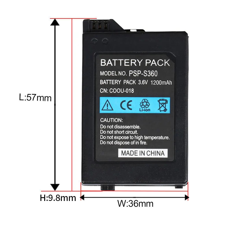 Psp S110 Battery for Sony PSP 3000 2000 2004 2006 3001 3004 