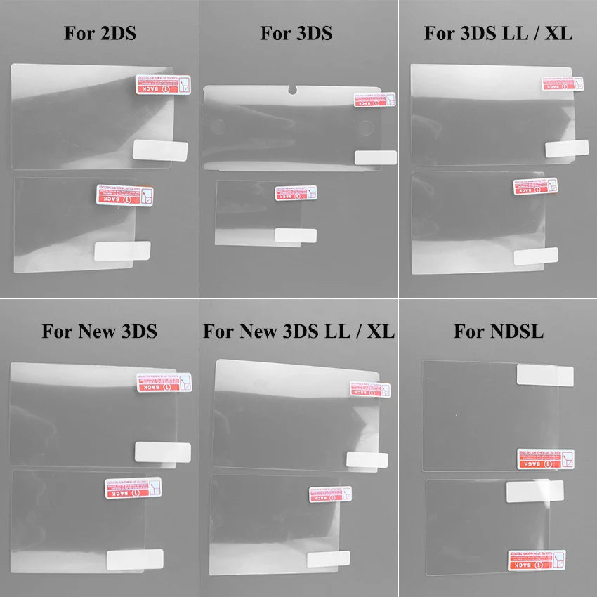 1PCS Top Bottom HD Clear Protective Film For NS NDSL for 2DS