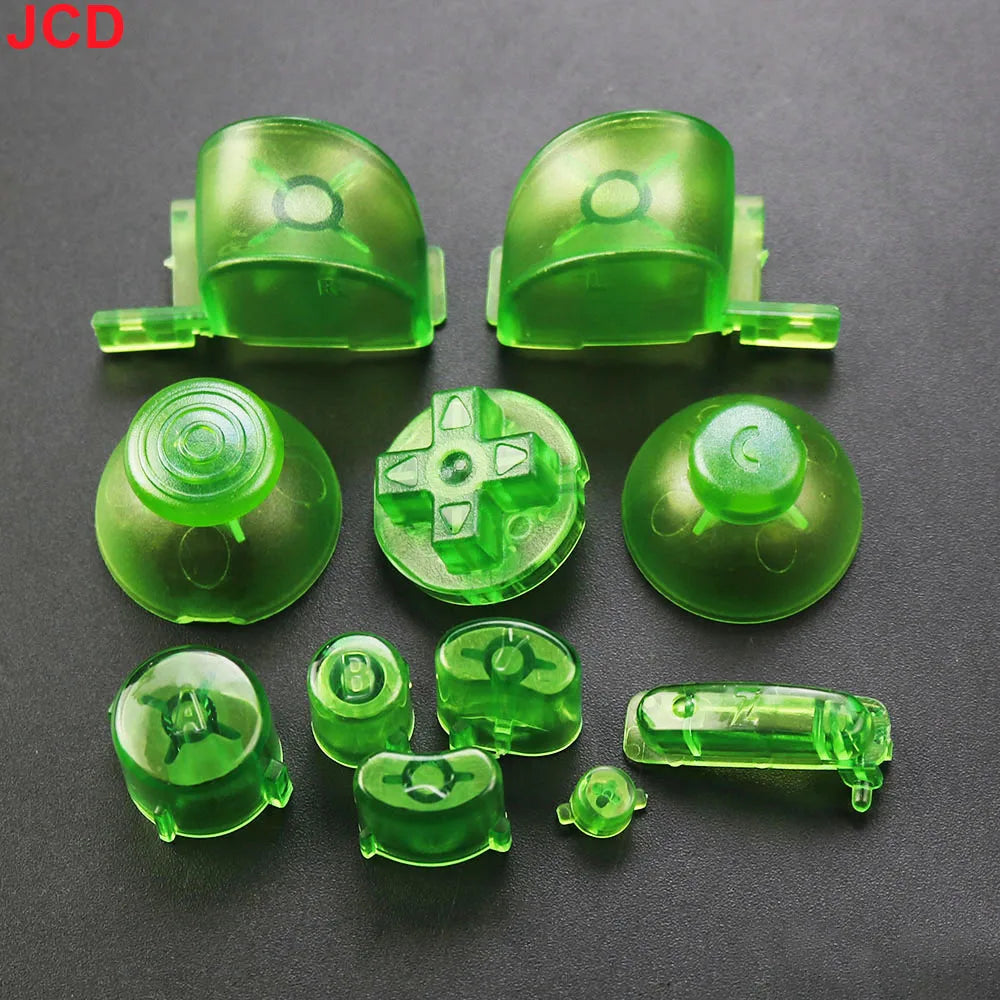 JCD 1Set Full Set L R ABXY Z Keypads Buttons With 3D Thumbsticks Caps For GameCube For NGC D Pads Power ON OFF Buttons Replace