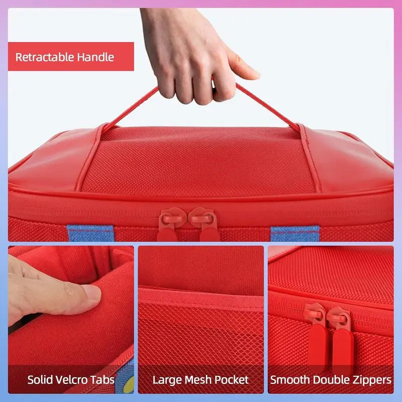 Cute Waterproof Oxford Carry Case for Nintendo Switch 2/1/Li