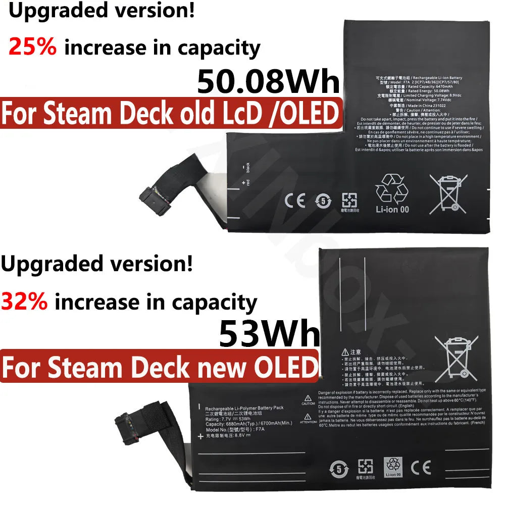 F7A F7G Expand High Capacity Battery 40.04Wh/53Wh 50.08Wh Fo