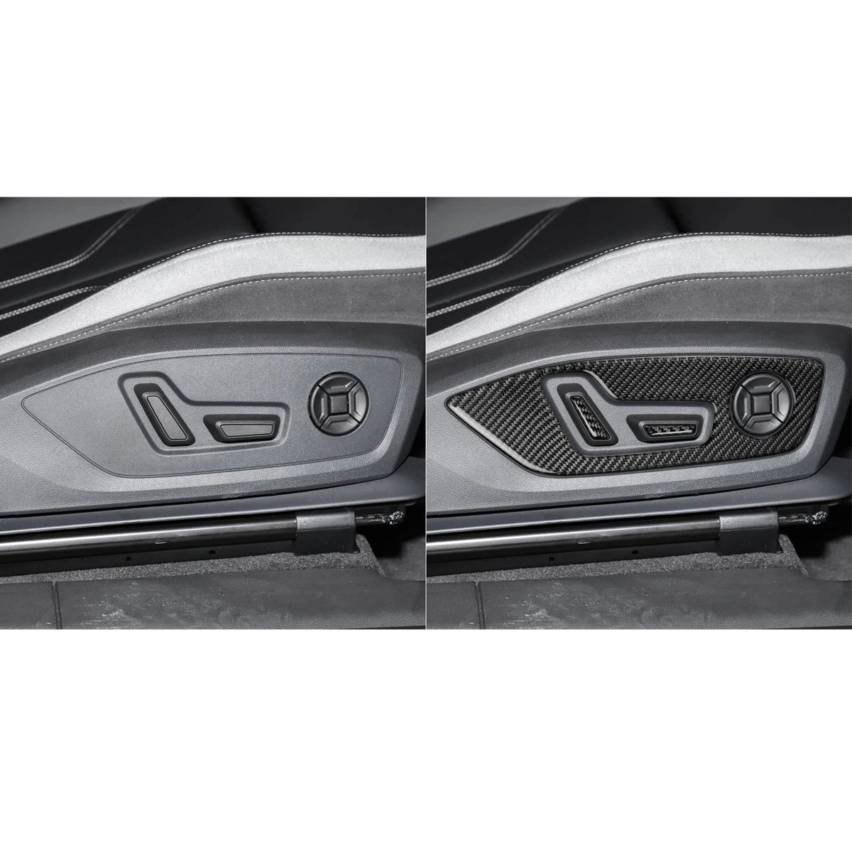 For Audi Q6 Q4 Q4e-tron Q3 A3L 2019-2025 Carbon Fiber Seat A