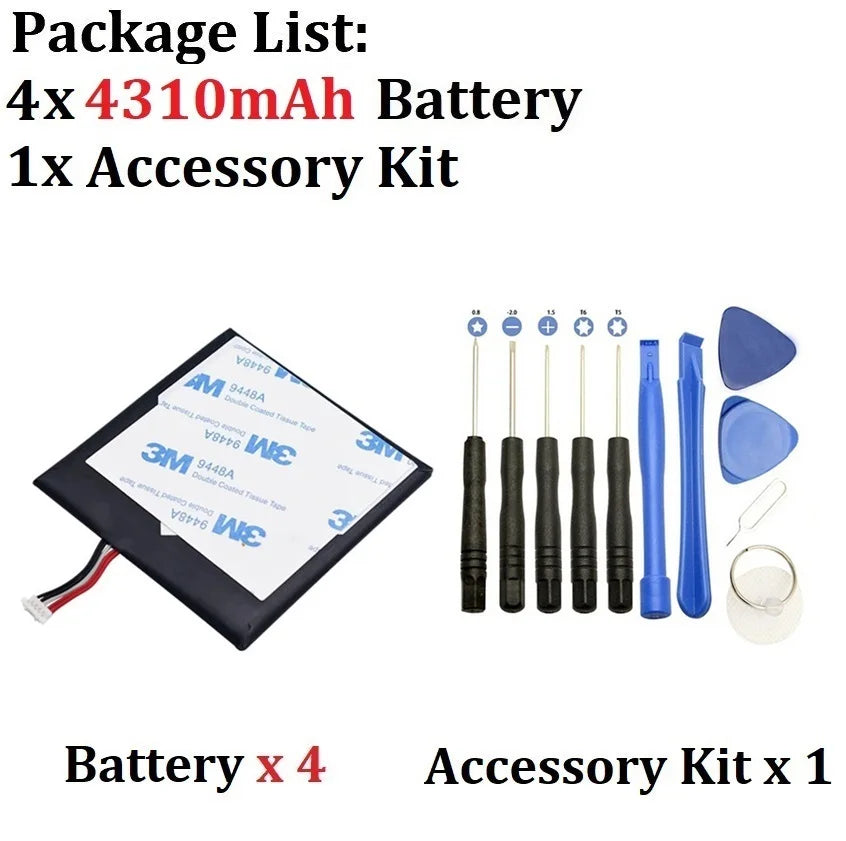 HAC-003 HAC 003 Battery 4310mah for Nintendo Switch 2017 Game Console HAC-001 Internal Upgrade Battery with Repair Tool Kit
