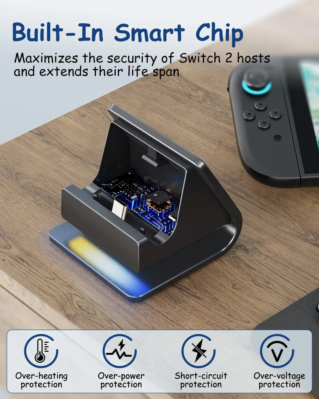 Charger Dock for Switch 2 Joycons Controller Portable Base R