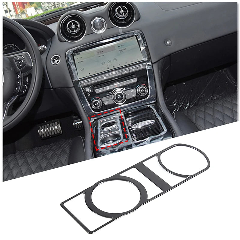 For Jaguar XF XJ 2010-2019 Black Button Stickers Black Covers For Jaguar Car Accessories Interior AC Gear Switch Repair Decals