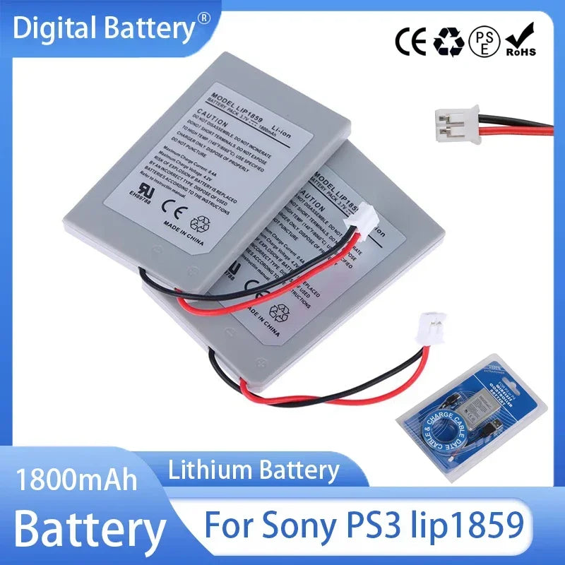 LIP1859 PS3 Replacement Battery 1800mAh 3.7V Rechargeable Li