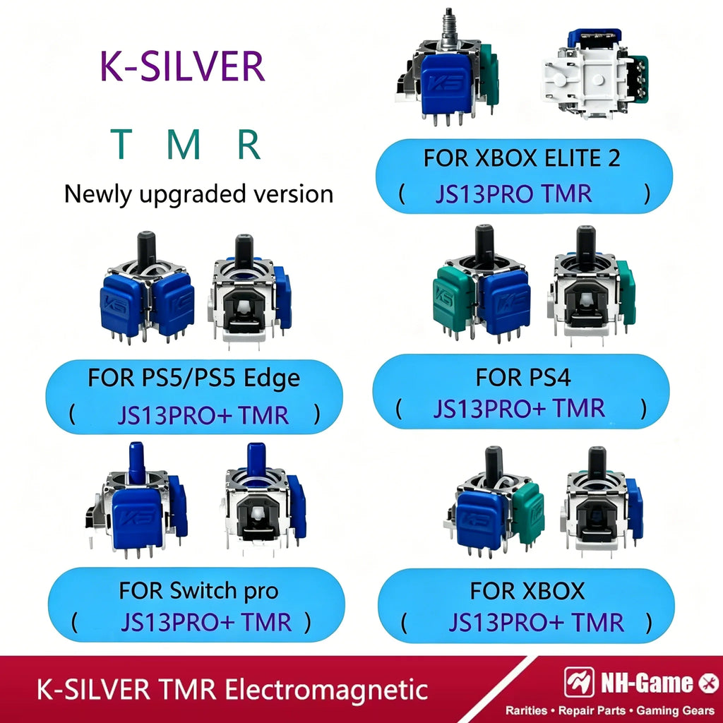 10/20PCS K-SILVER JS13 Pro+ TMR Electromagnetic Joystick For