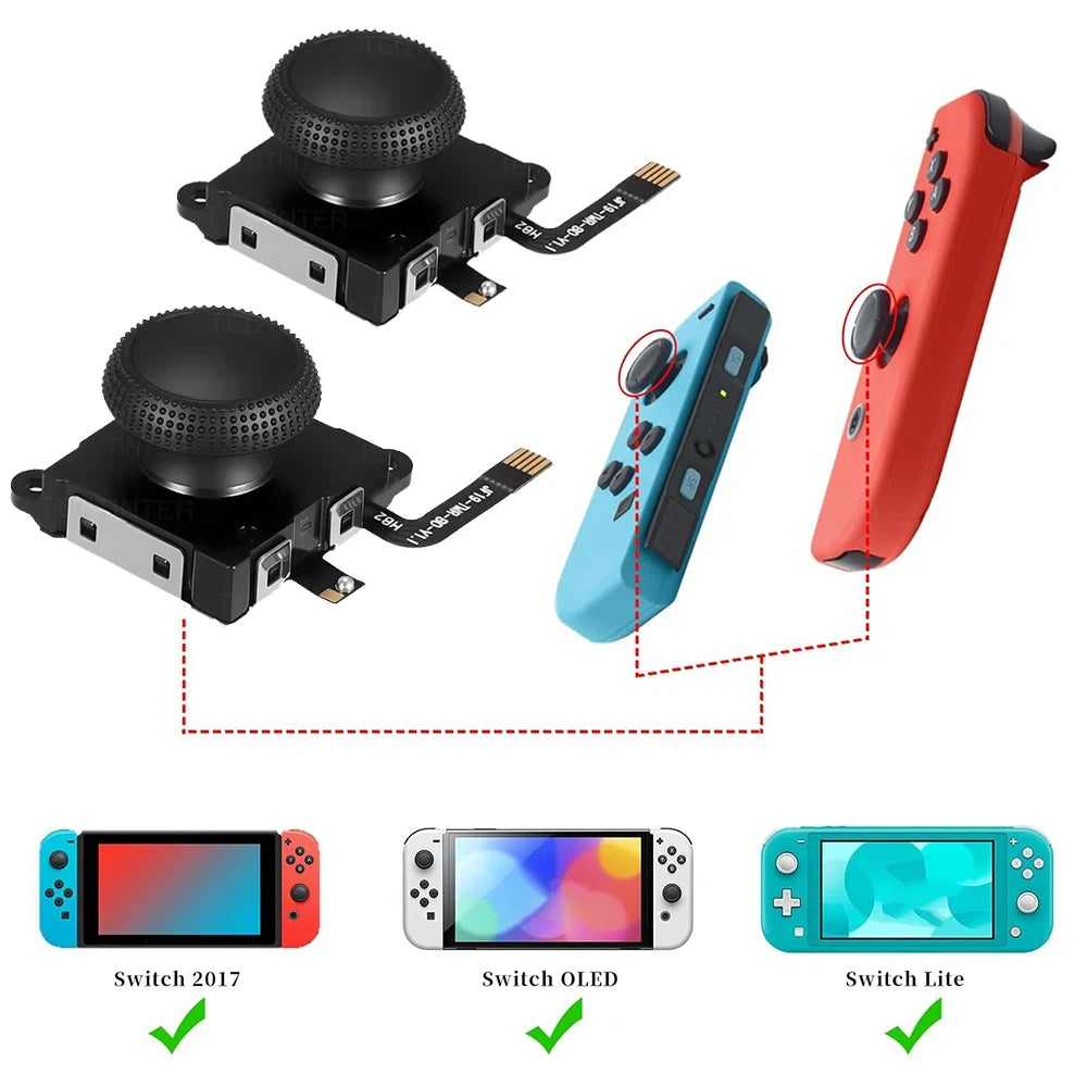 2PCS Hall Effect Joystick Replacement for Nintendo Switch/Li