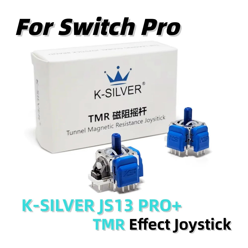 K-SILVER JS13 PRO+ TMR Joystick Hall Effect for PS5 Edge DualSense PS4 Xbox Controller Drift Fix Repair Thumbstick Anti-Drift