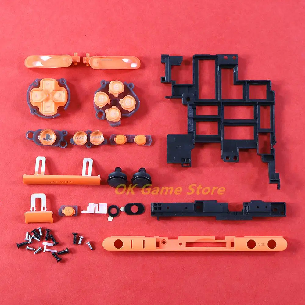 1set Housing Shell Cover For PSV2000 PSV 2000 Full Sets Front Faceplate Case with Buttons Kit for PSVITA 2000 Slim Console