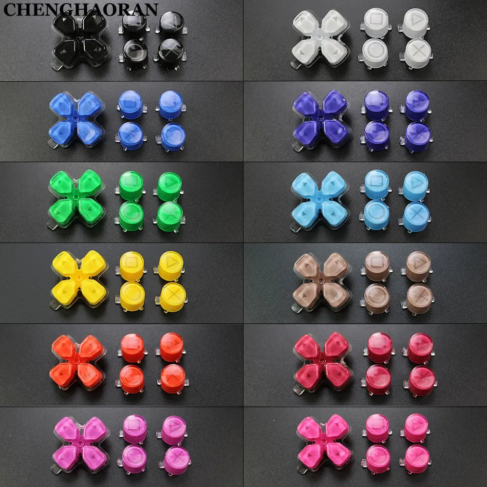 1Set For PS5 V1 V2 V3 Controller Gamepad Crystal Button A B 