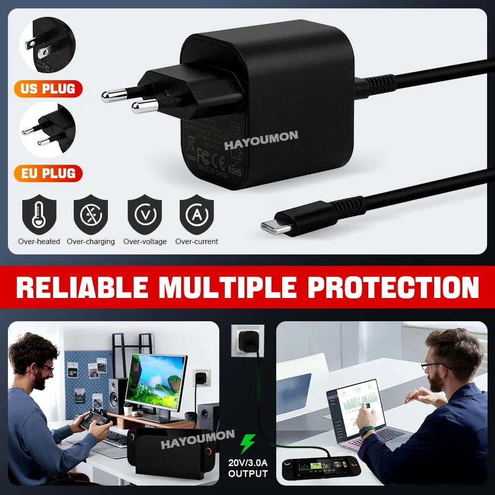 EU/US Plug AC Adapter Fast Charger For NS Switch 2 Game Cons