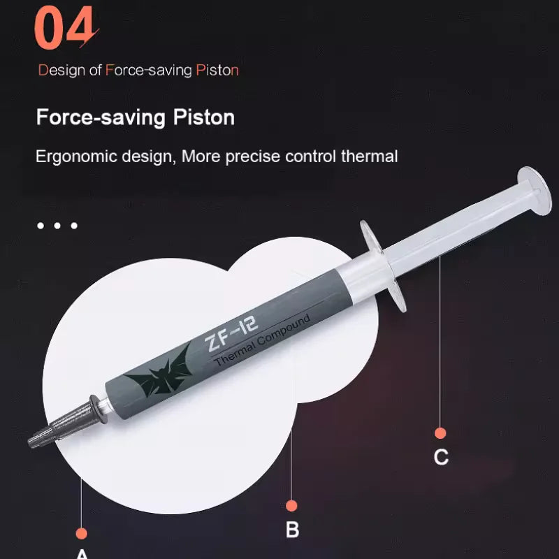 High-Quality ZF12 MX-4 Thermal Paste for CPU GPU Cooling 12W