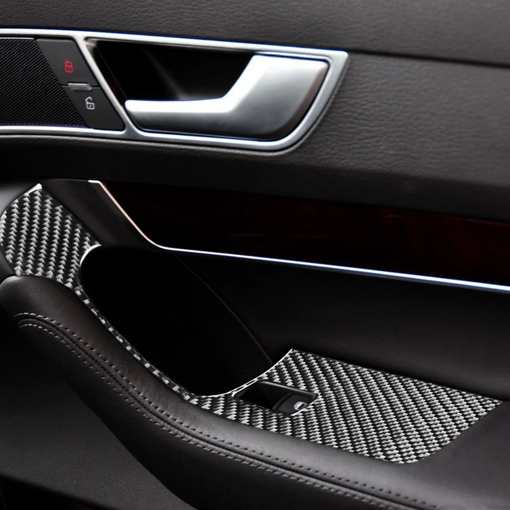 For Audi A6 S6 C6 2005-2011 Carbon Fiber Window Lift Control