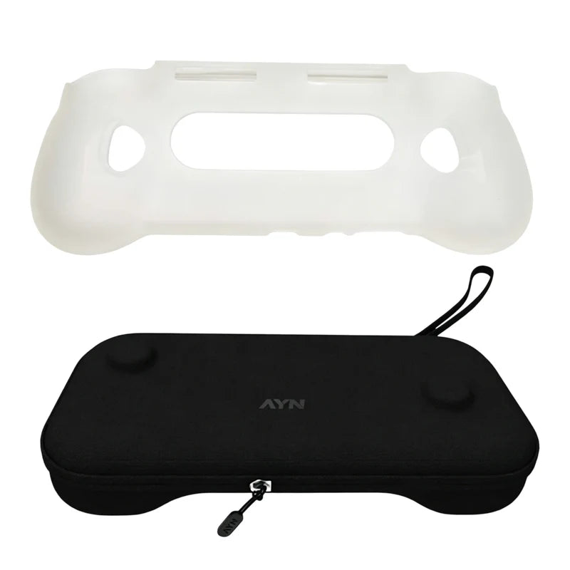 For AYN Odin 3 TPU Grip Shell Original BAG Odin3 Game Console TPU Grip Case Stand Holder With Carry Bag Accessories