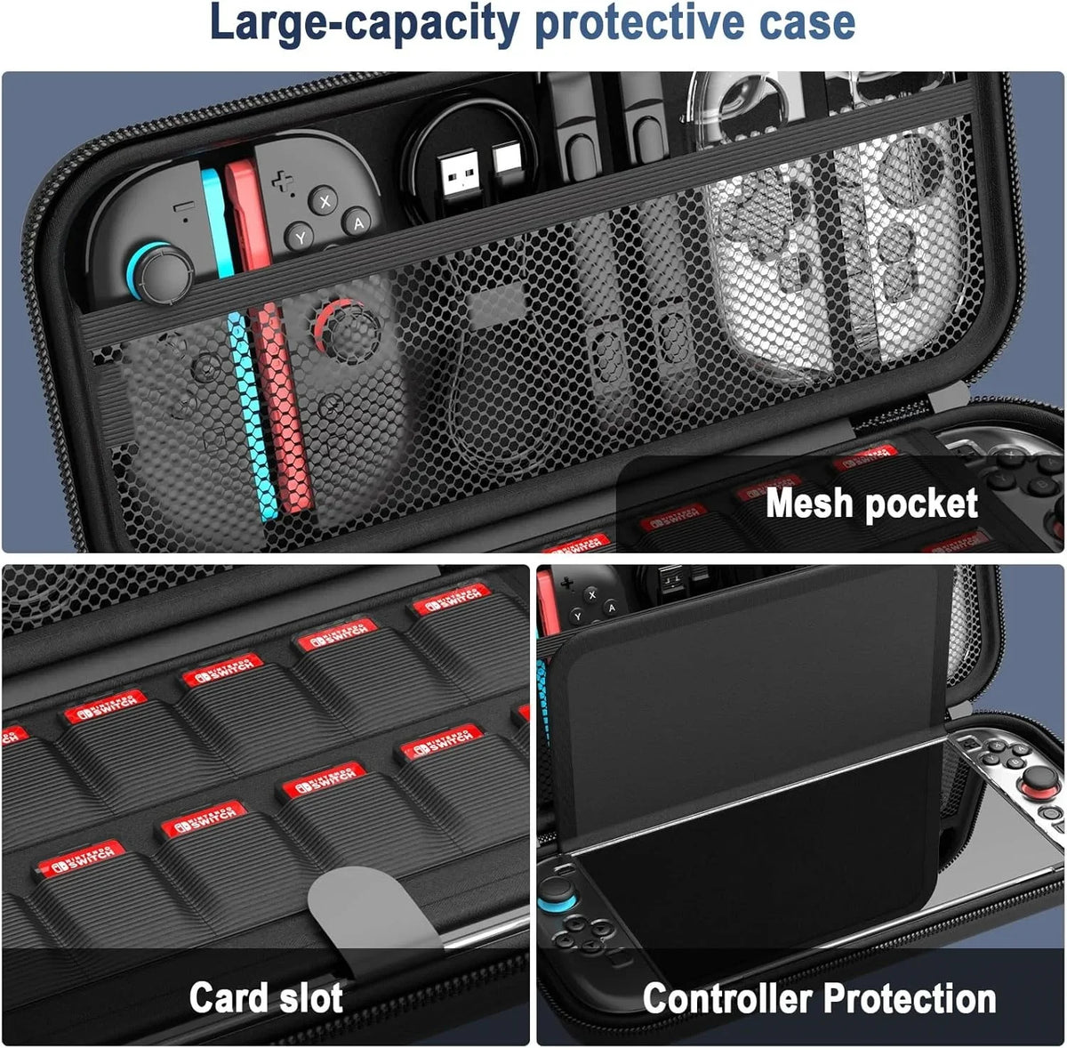 Protective Carrying Case for NS Switch 2 with Game Cards Slo