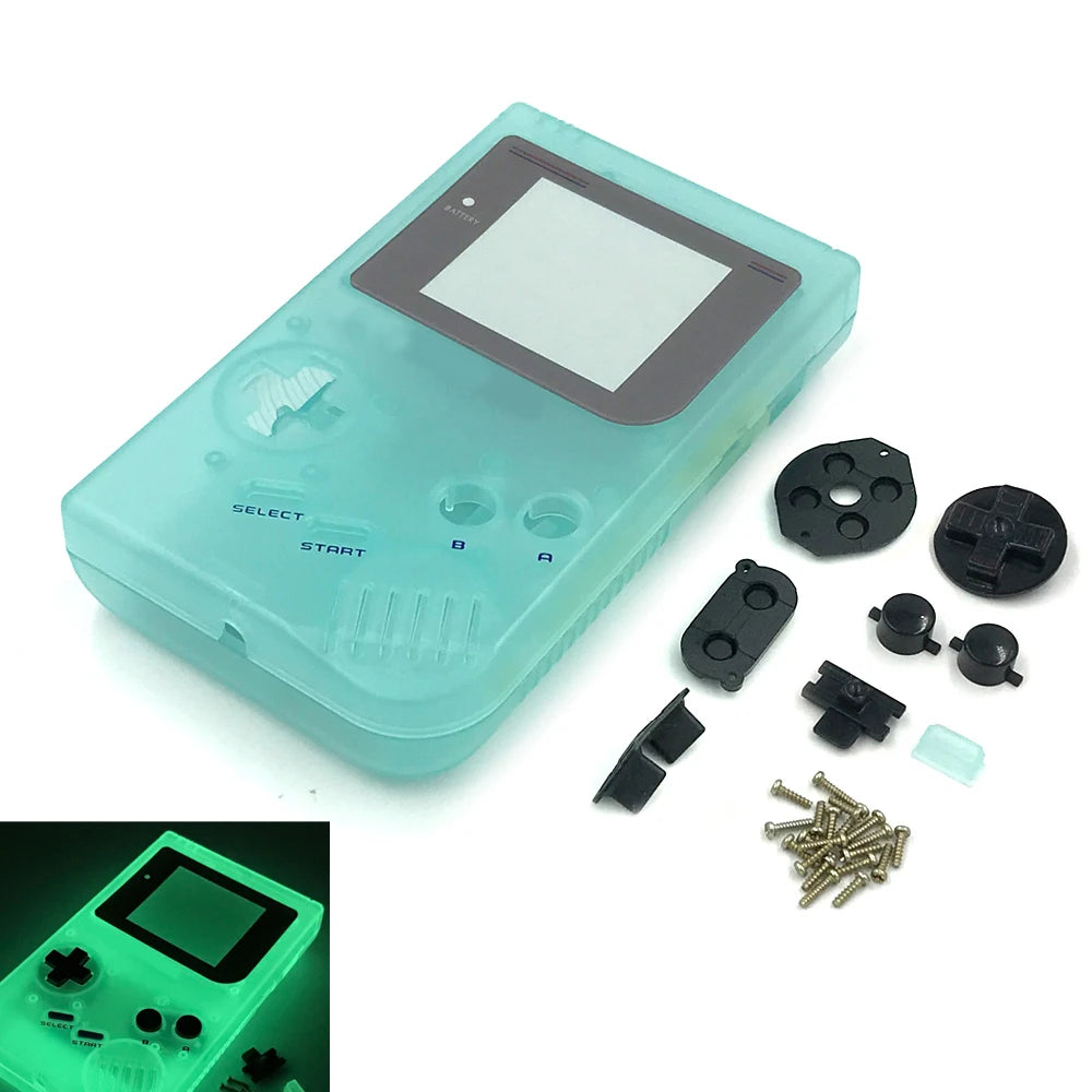Full Shell Case for GameBoy Classic GB DMG Console Housing W/ Button Screw Rubber Pads Kits Replacement