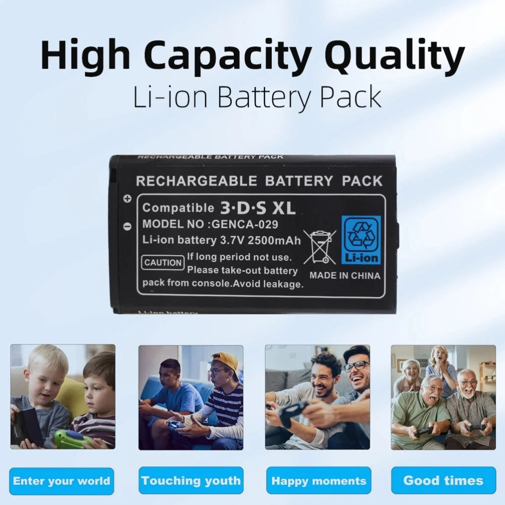 PUJIMAX 2500mAh Battery 3.7V for Nintendo NEW 3DSXL 3DSLL Ga