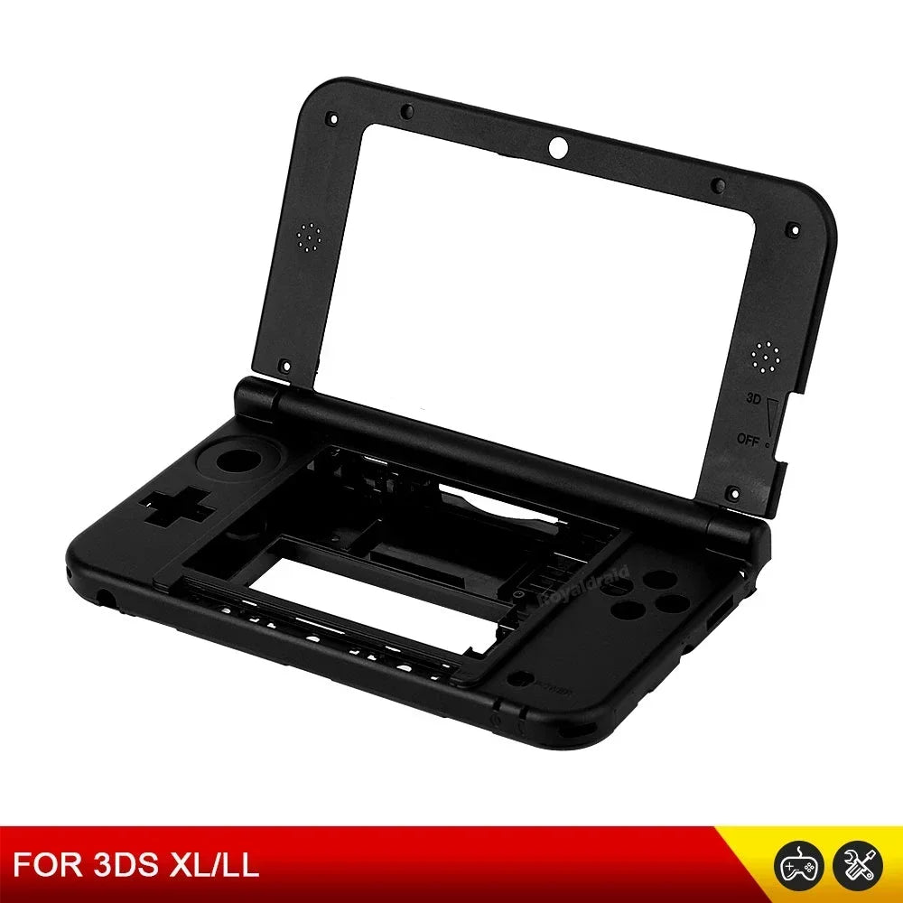 Replacement Top & Middle Frame Cover Shell ABXY Full Set Bla