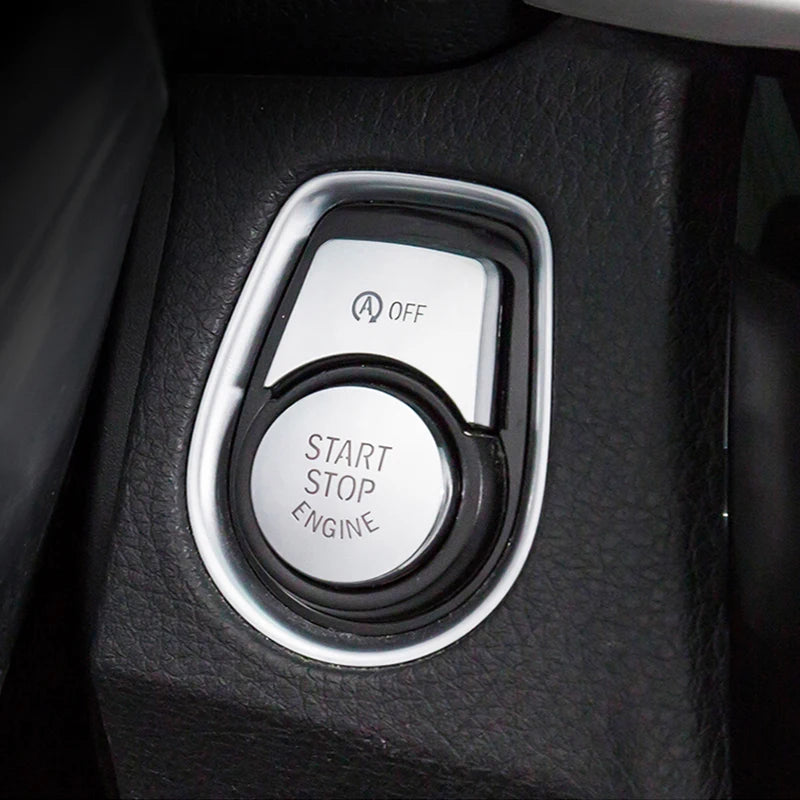 Chrome Car Styling CD Panel Switch Button Cover Sticker Trim