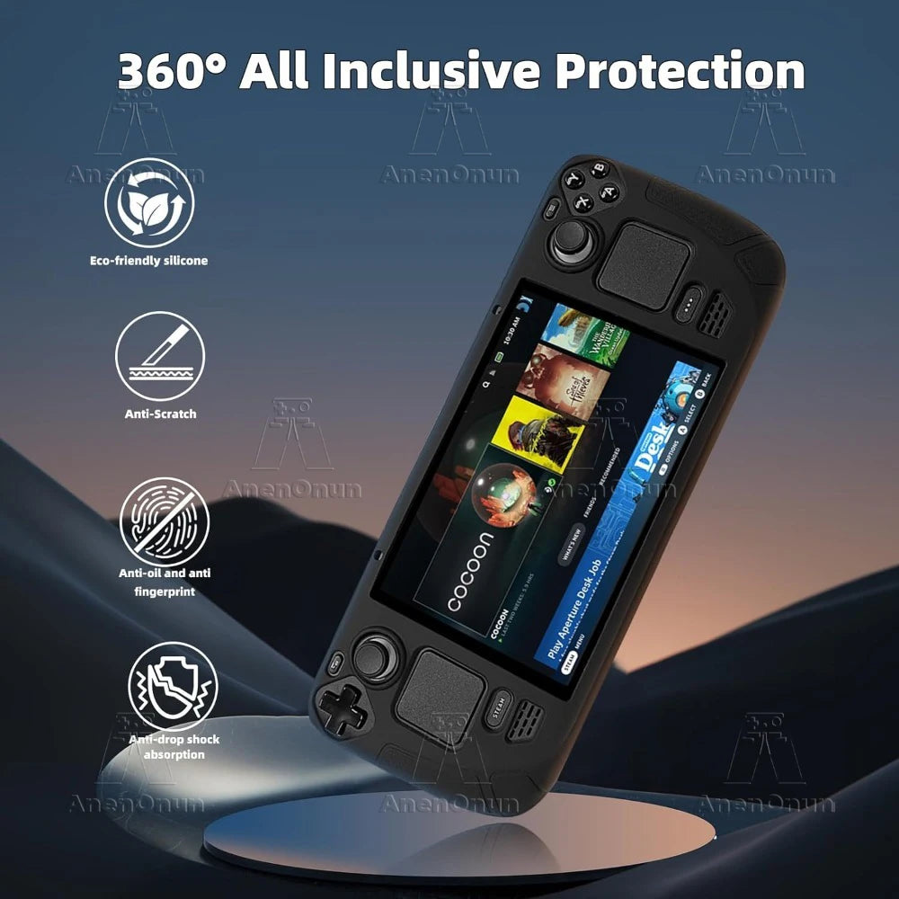 Steam Deck/Steam Deck OLED Full Fit Protective Case w/Foldin