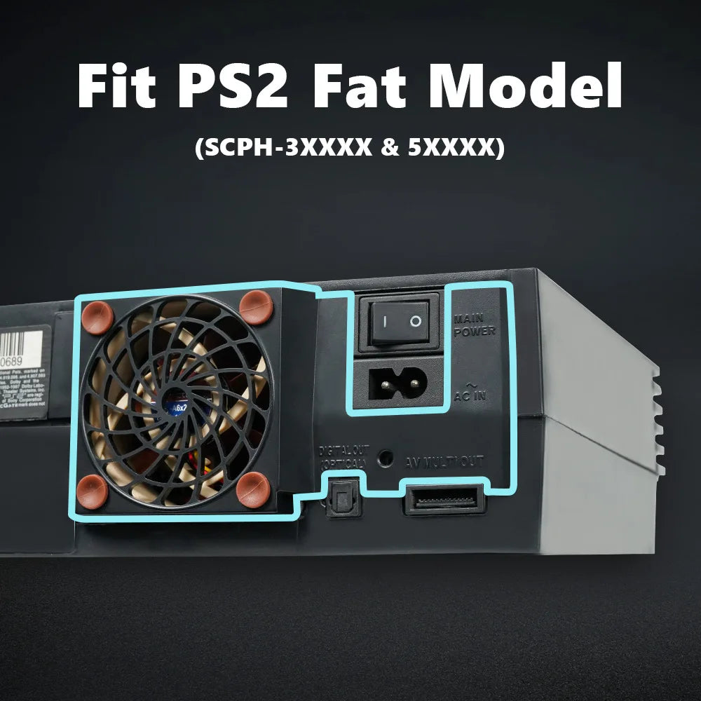 Noctua Fan Kit For Playstation2 Fat Console 5V Silent Upgrad