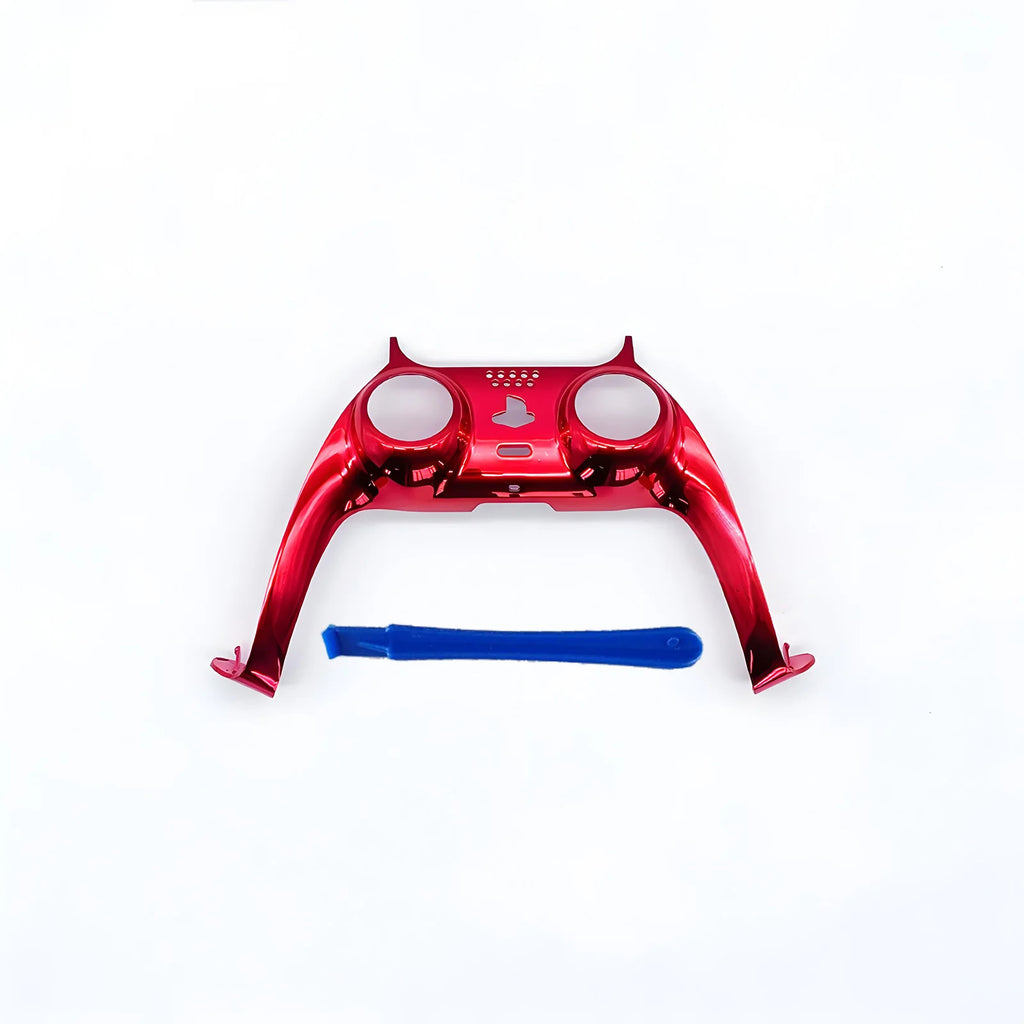 Decorative Strip for PS5 Controller Joystick Chrome Handle Cover Replacement with Pry Bar DIY Precise Fit Shell Trim Accessories