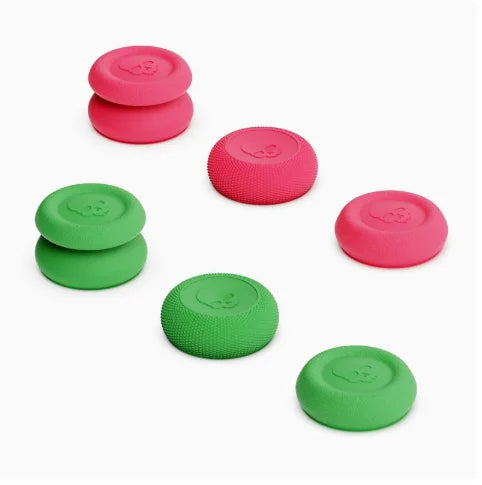 Skull & Co. Convex Thumb Grip Set for PS4 PS5 Nintendo Switch Pro Controller - Joystick Cap Thumbstick Cover Enhancer