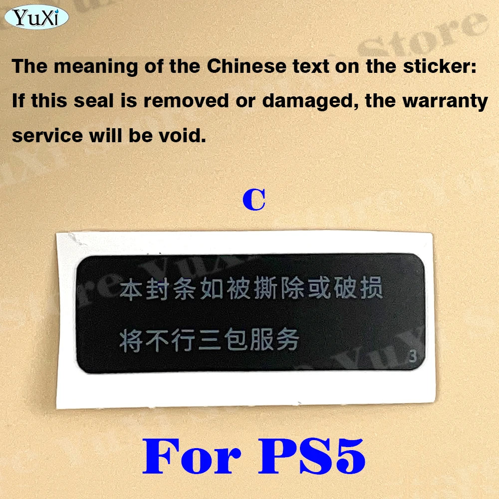 10/50Pcs Host Warranty Sticker for PS5 PS3 Console Label Seal Sticker For PS4 Pro Slim 1000 11XX 1200 20xx Gamepad Barcode