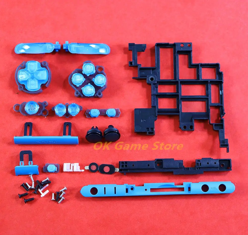 1set Housing Shell Cover For PSV2000 PSV 2000 Full Sets Front Faceplate Case with Buttons Kit for PSVITA 2000 Slim Console