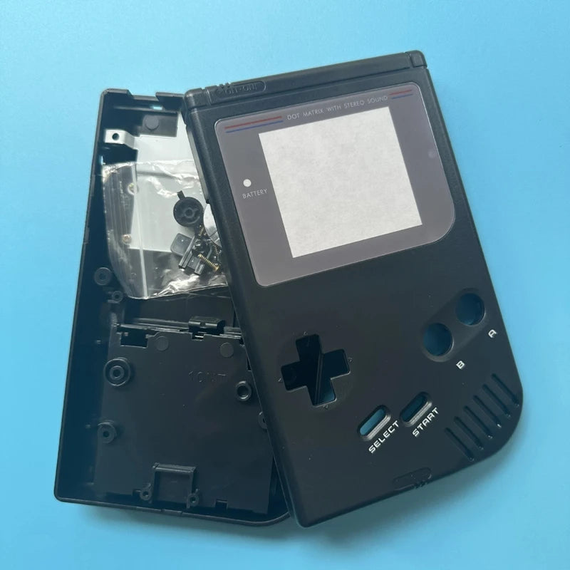 Full Housing Shell Replacement Kit for Game Boy DMG IPS Ready Classic Console Case with Buttons Conductive Rubber Pad Set