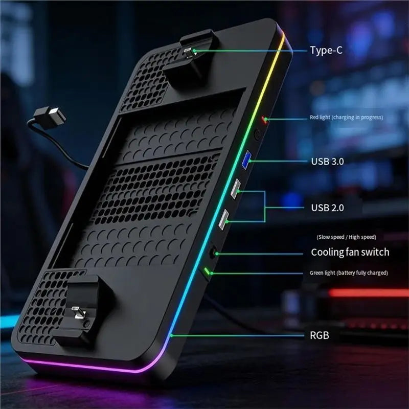 Smart-For /Series X/S Cooling Fan Multi-Function Console Cha