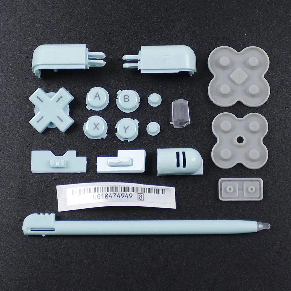 JCD For DS Lite Game Console A B X Y L R D-Pad Cross Key Conductive Rubber Pad Stylus Pen For NDSL Full Set Buttons Replacement