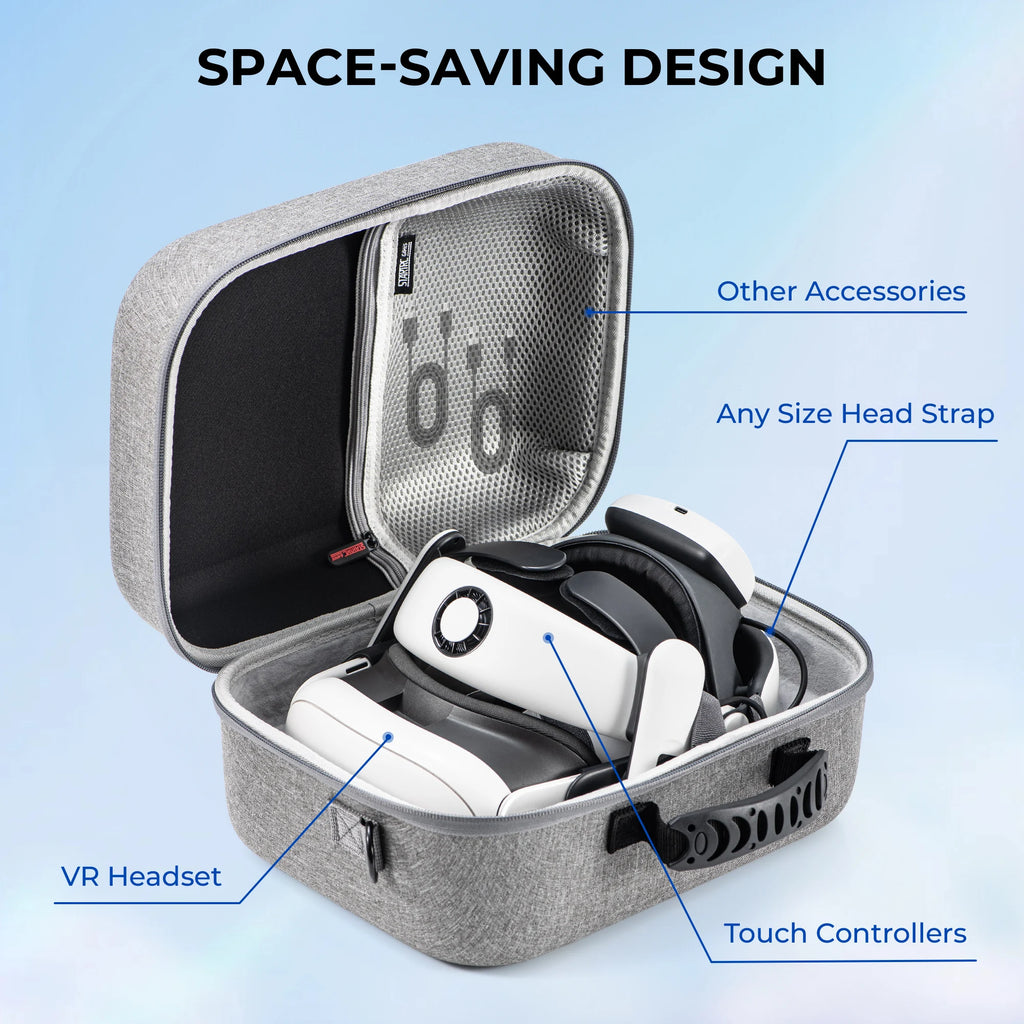 Carrying Case for Meta Quest 3 Hard Shell Travel Bag with Oc