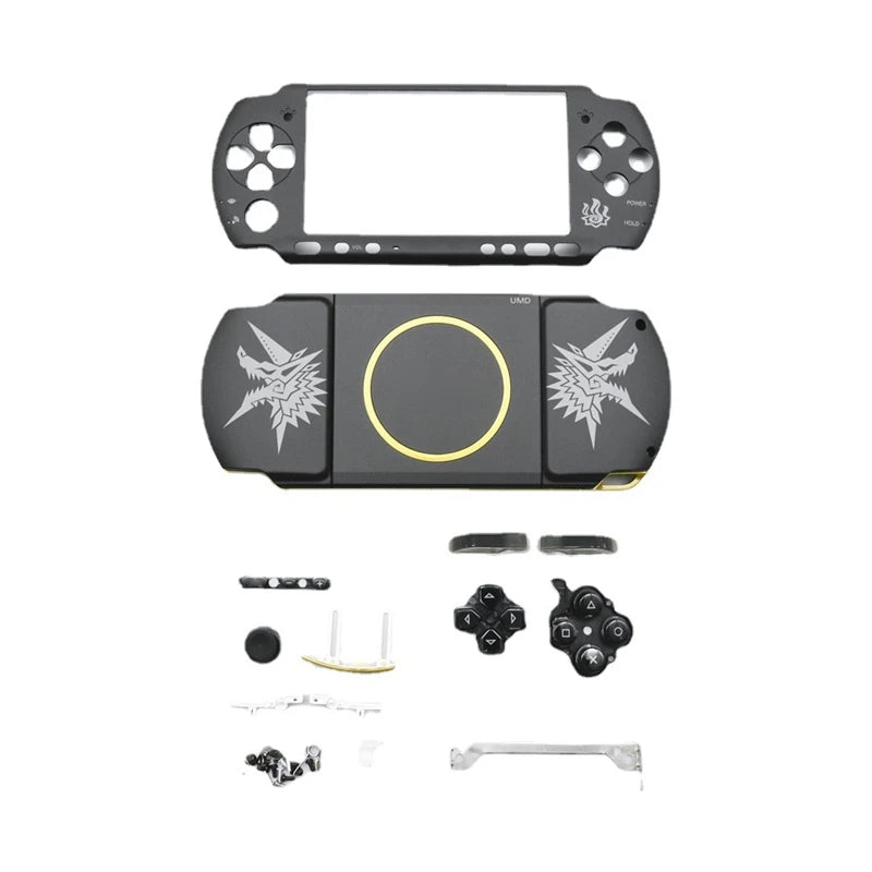 For PSP 3000 Full Housing Shell Case Set Gaming Edition Replacement Parts with Faceplate Repair Kit for 09G Motherboard