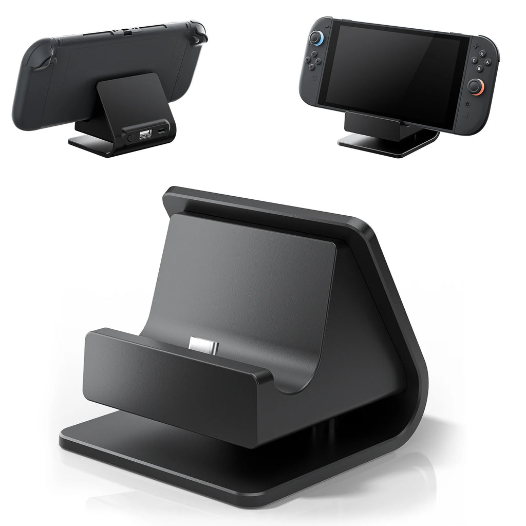 Aolion For Switch 2 Portable Charging Grip Bracket For NS2 Joy-con Controller Handle Charging Dock For Switch 2 Game Accessories