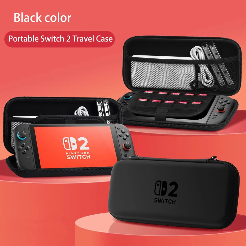 Console Storage Case for Nintendo Switch 2 Portable Hard Carry Bag Protective Case for NS2 Game Console